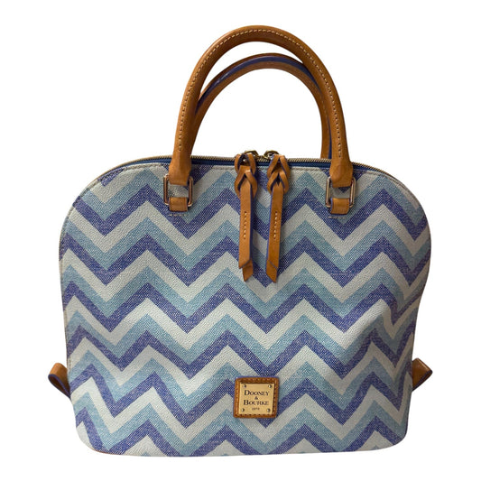 Handbag Designer By Dooney And Bourke In Blue, Size:Medium