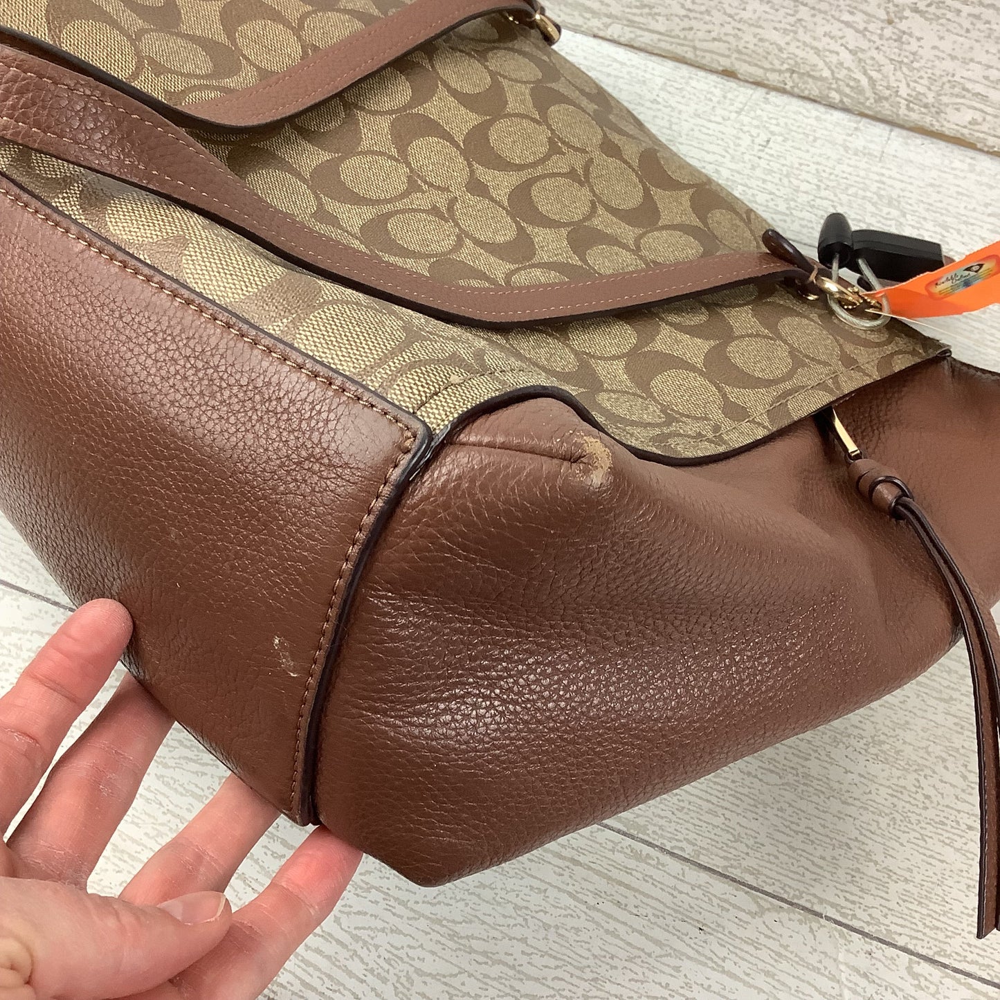 Handbag Designer By Coach, Size: Large