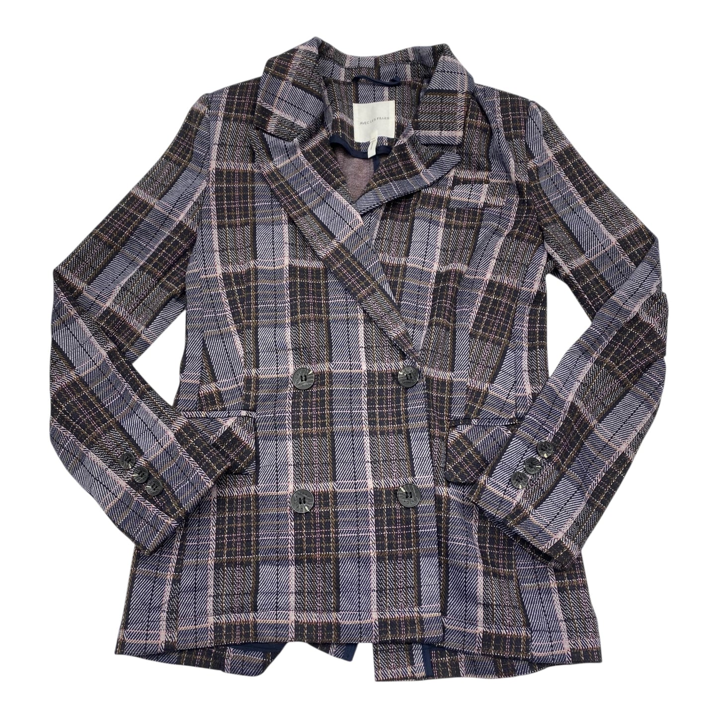 Blazer By Avec Les Filles In Plaid Pattern, Size:Xs
