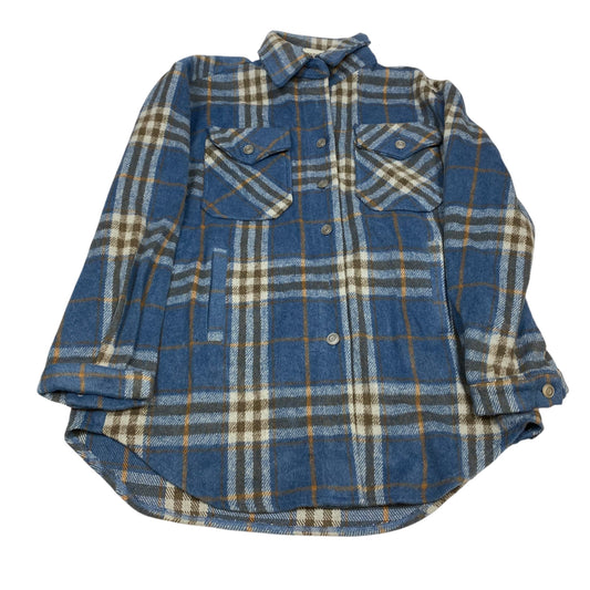 Jacket Shirt By Cherish In Blue, Size:S