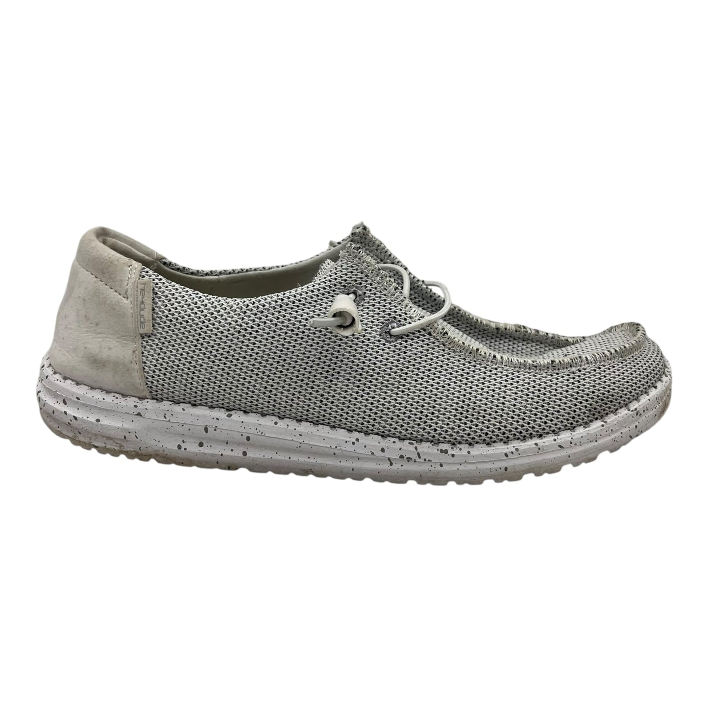 Shoes Flats By Hey Dude In Grey, Size:11