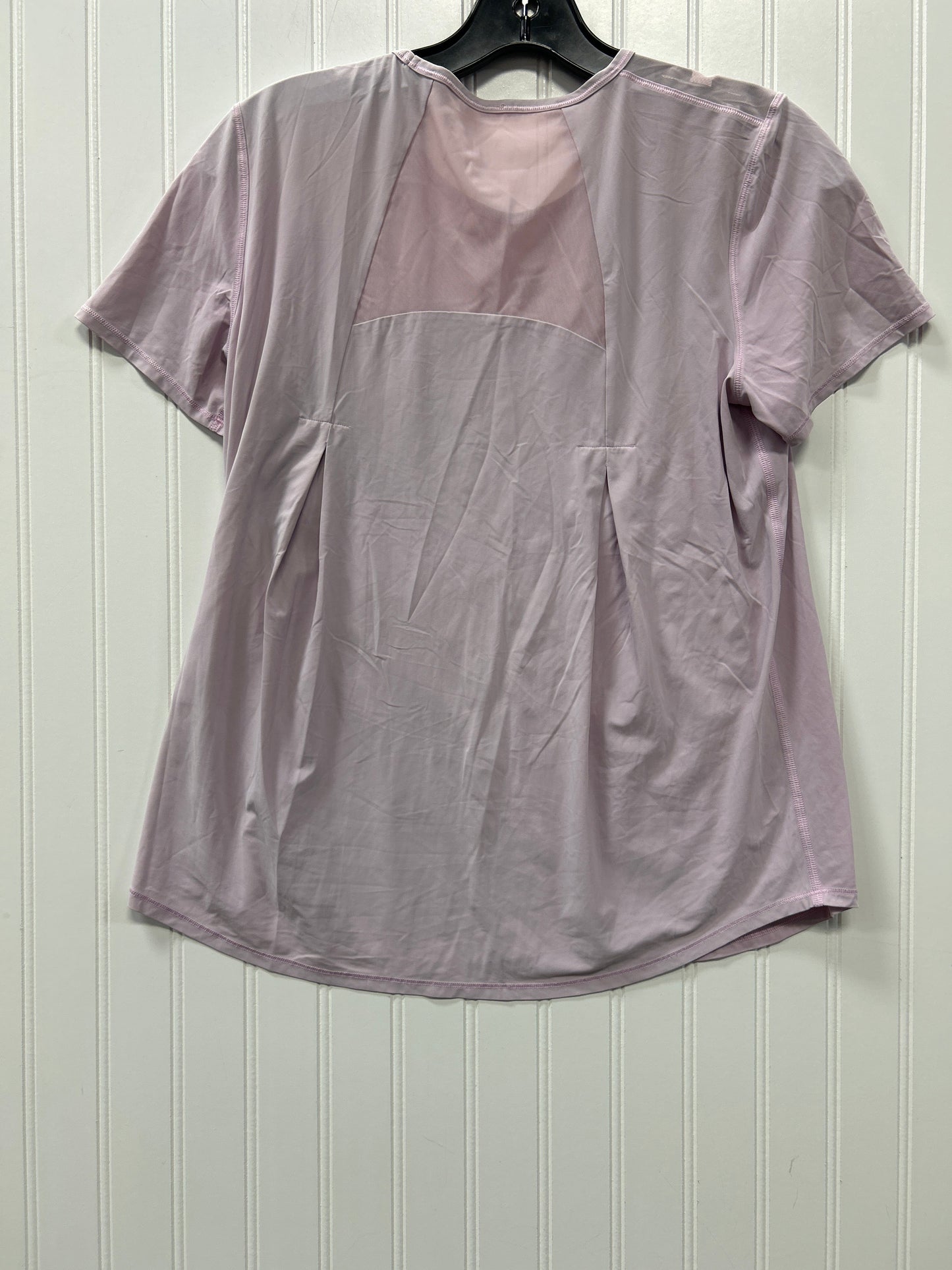 Athletic Top Ss By Lululemon In Pink, Size:M