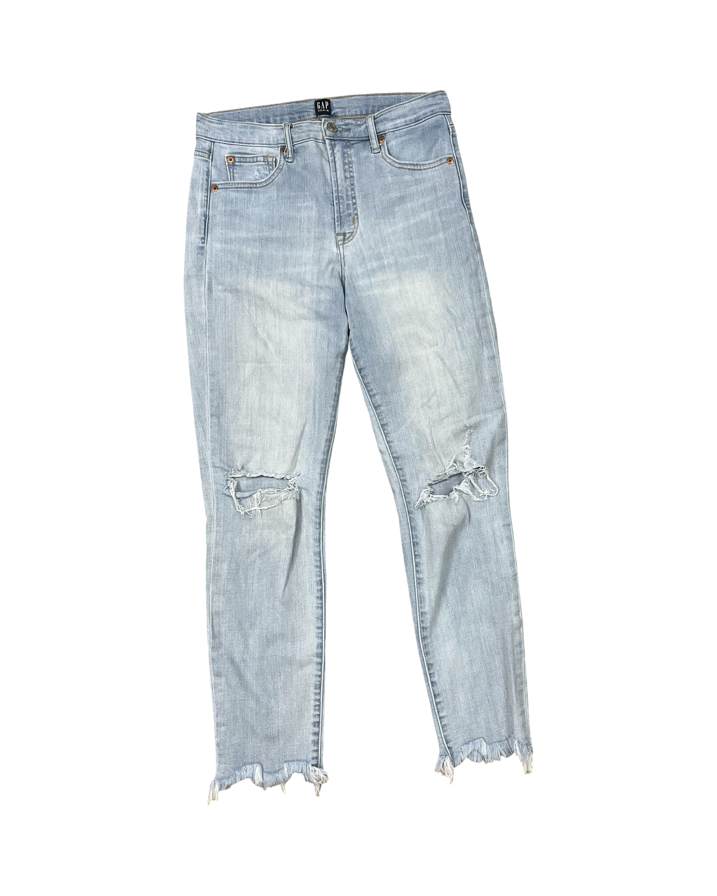Jeans Cropped By Gap In Blue Denim, Size:8