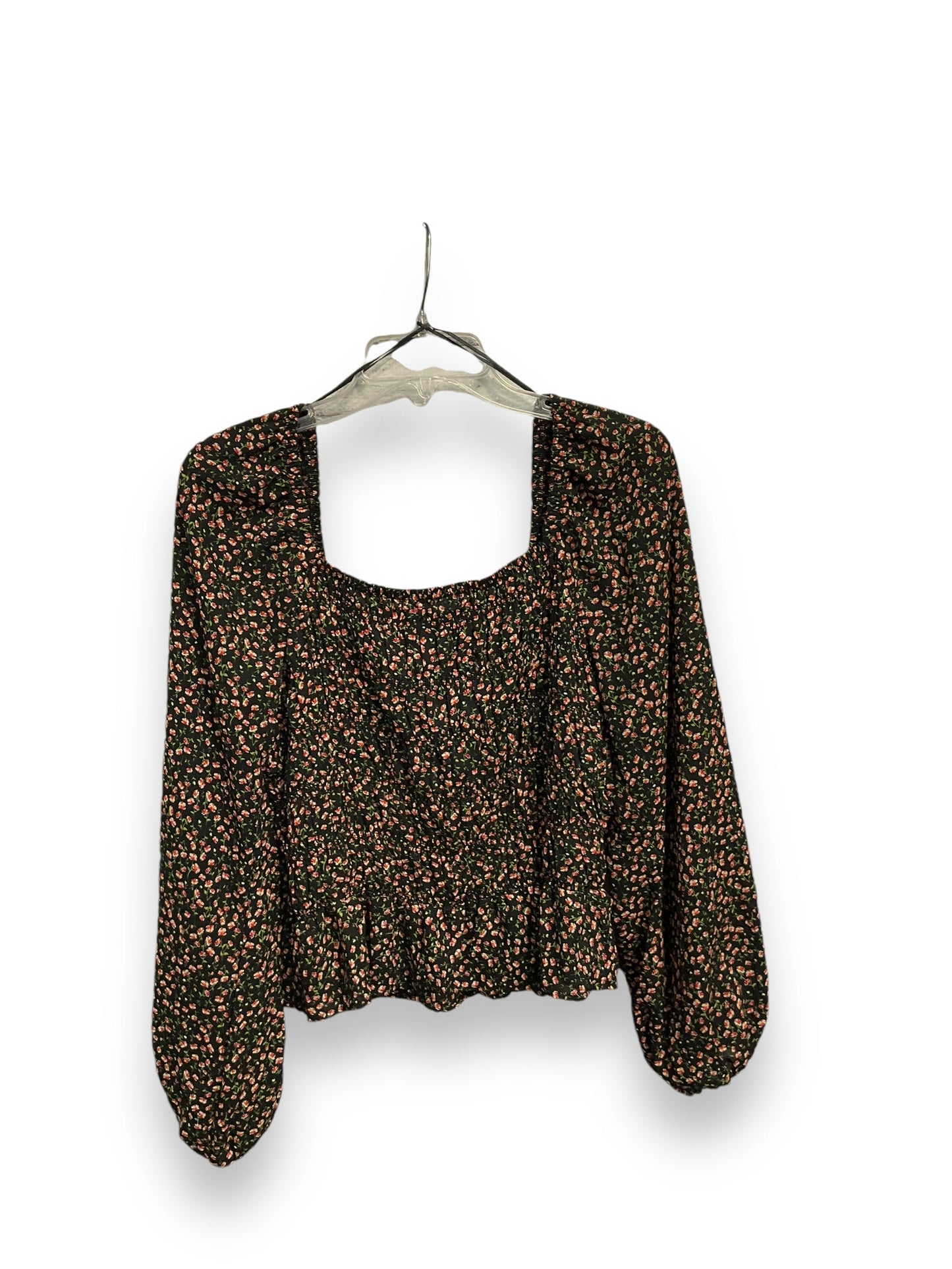 Blouse Long Sleeve By Sienna Sky In Floral Print, Size: L