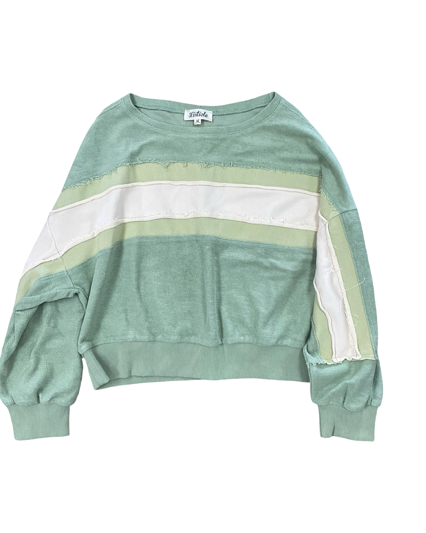Sweatshirt Crewneck By Listicle In Green, Size:L