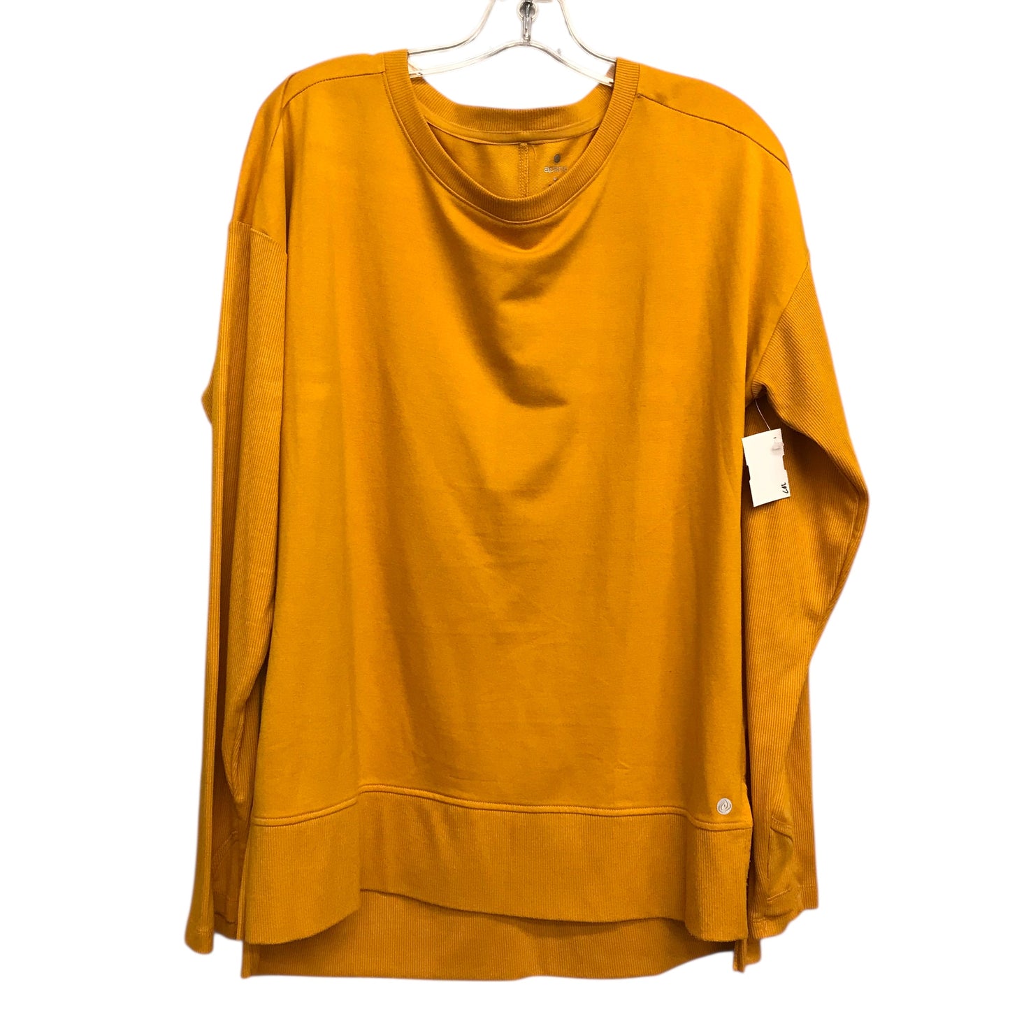 Top Ls Basic By Apana In Yellow, Size:Xl