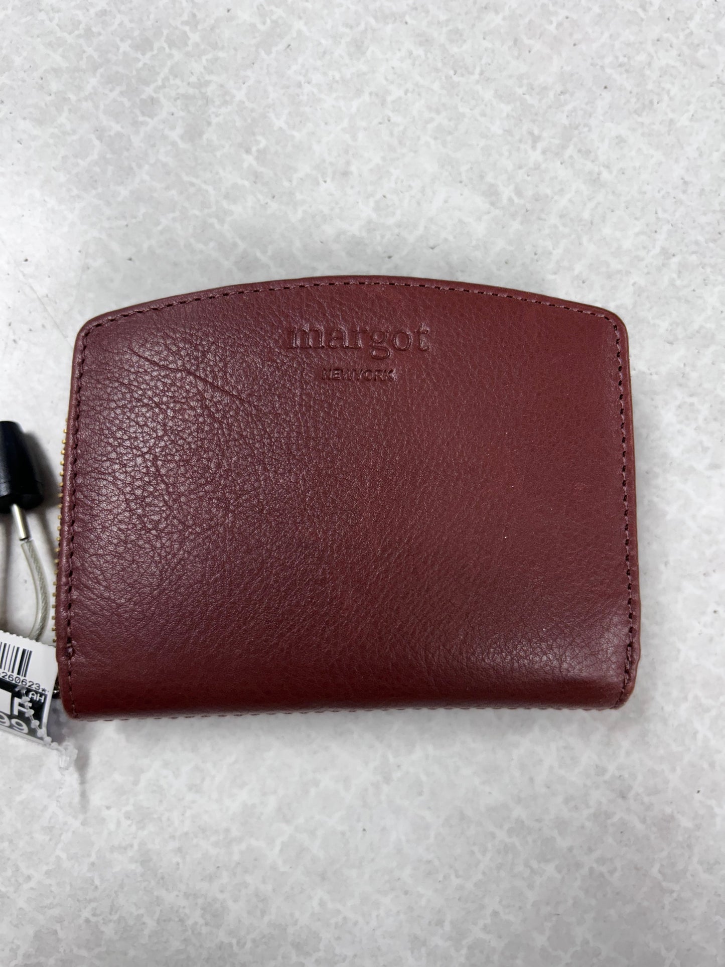 Wallet Leather By Margot In Brown, Size:Medium
