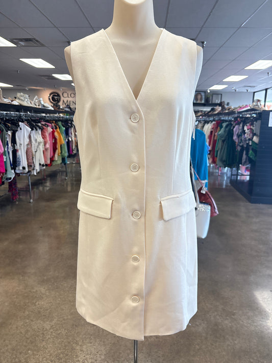 Dress Casual Short By Sage In Cream, Size:L