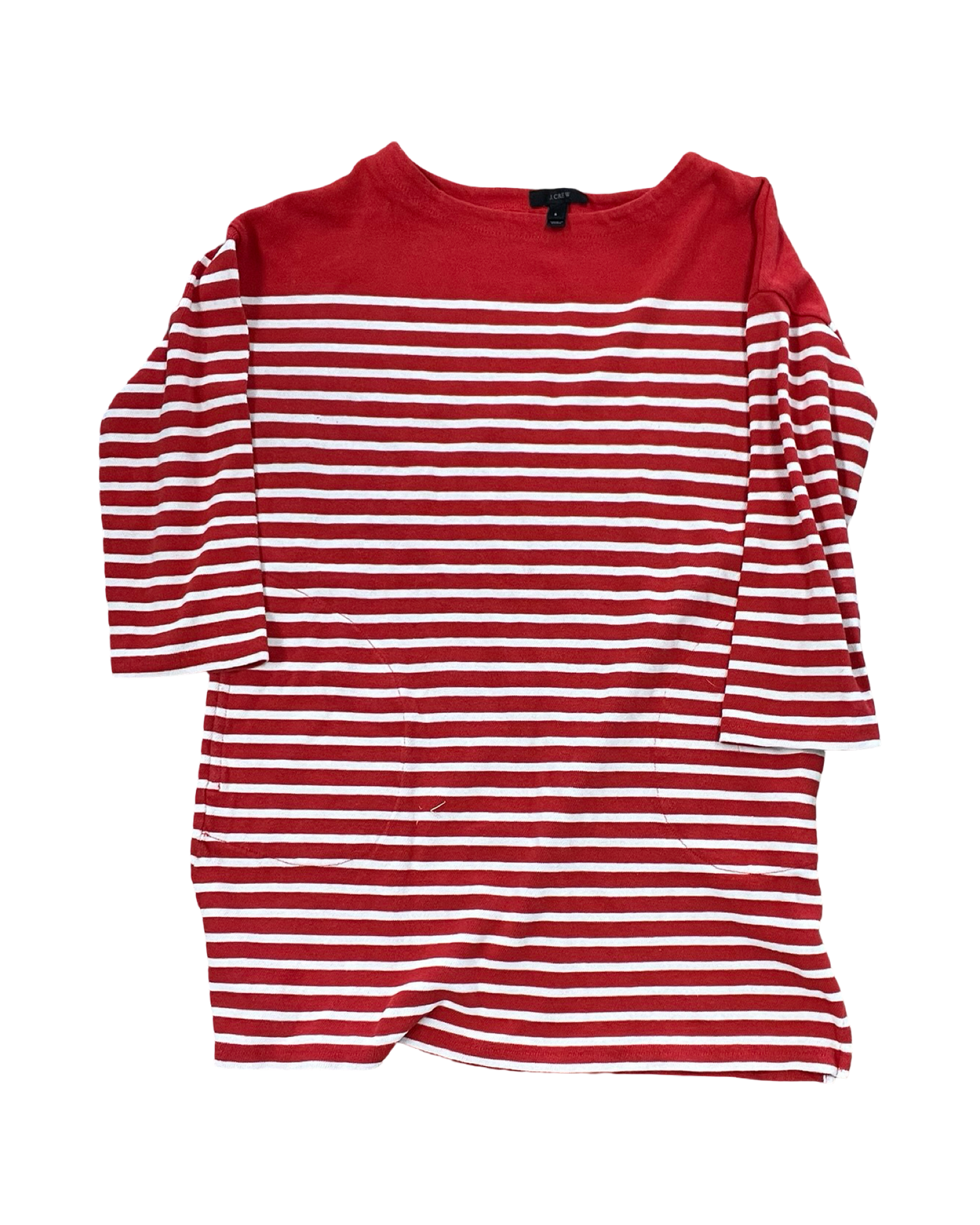 Dress Casual Midi By J. Crew In Red & White, Size:S