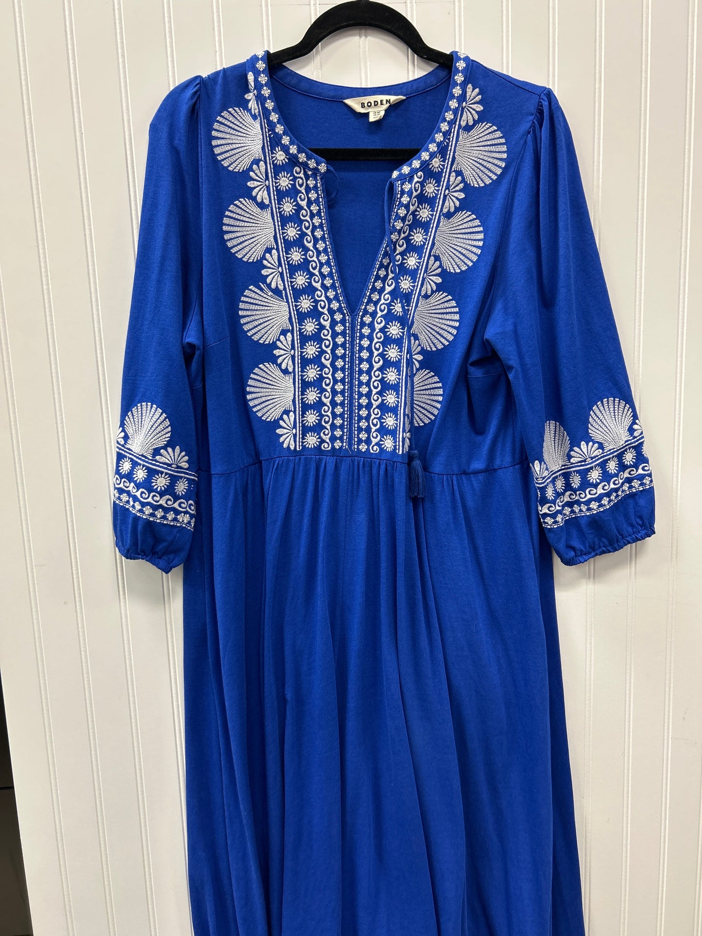 Dress Casual Maxi By Boden In Blue, Size:12P