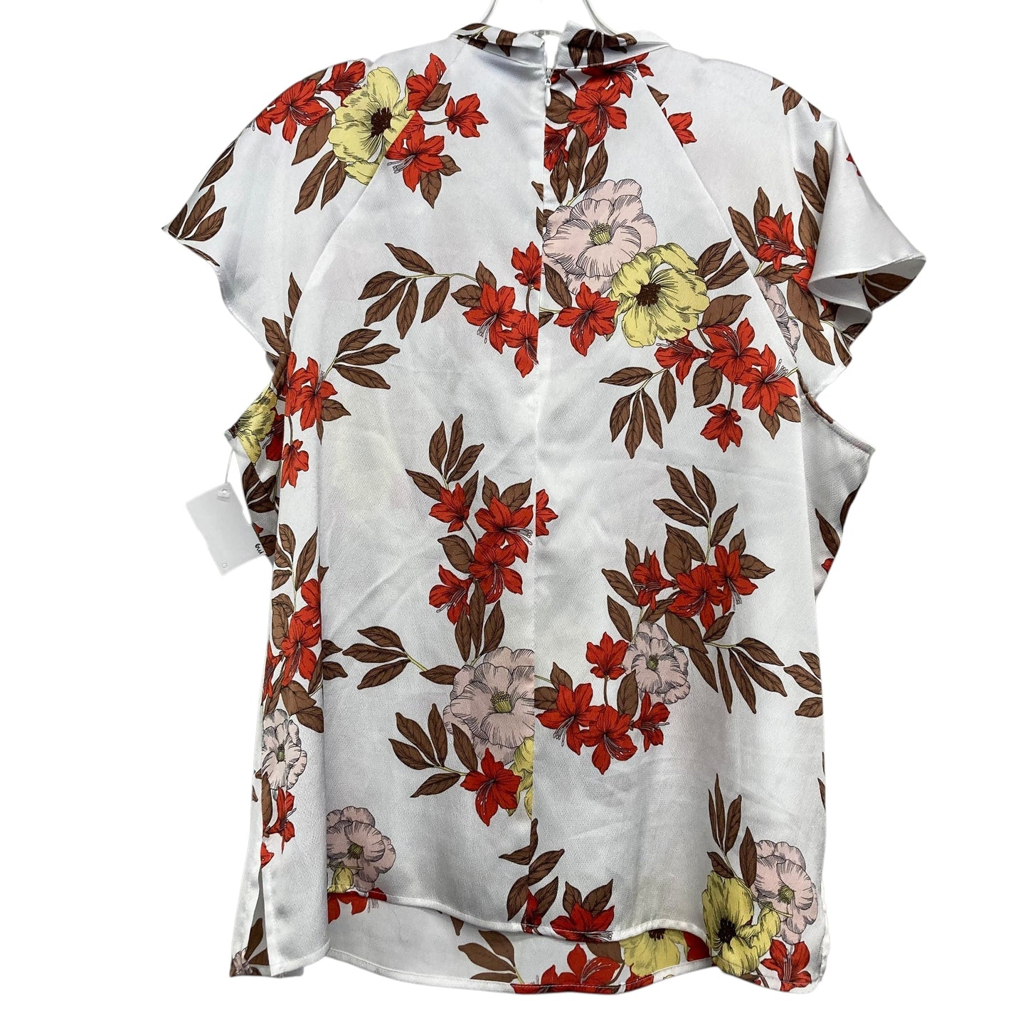 Top Ss By Liz Claiborne In Floral Print, Size:Xlp