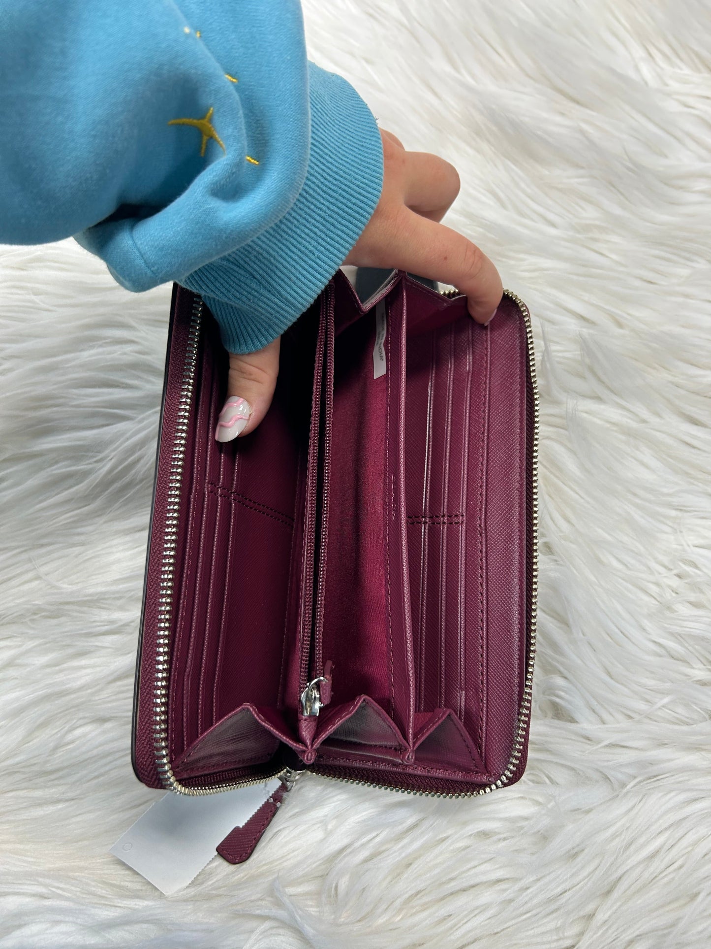 Wallet Designer By Coach In Purple, Size:Medium