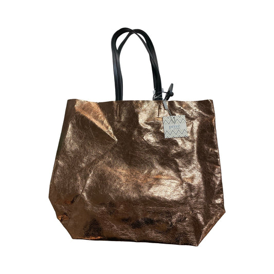 Handbag By Sorial In Bronze, Size:Large