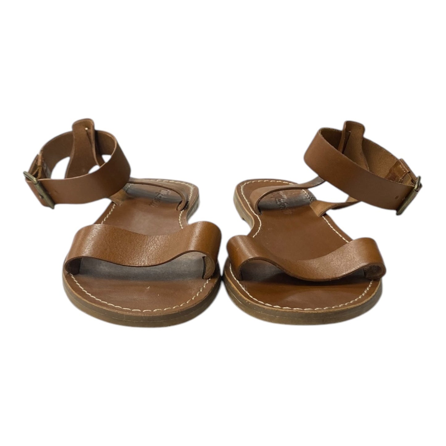 Sandals Flats By Madewell In Brown, Size:7.5