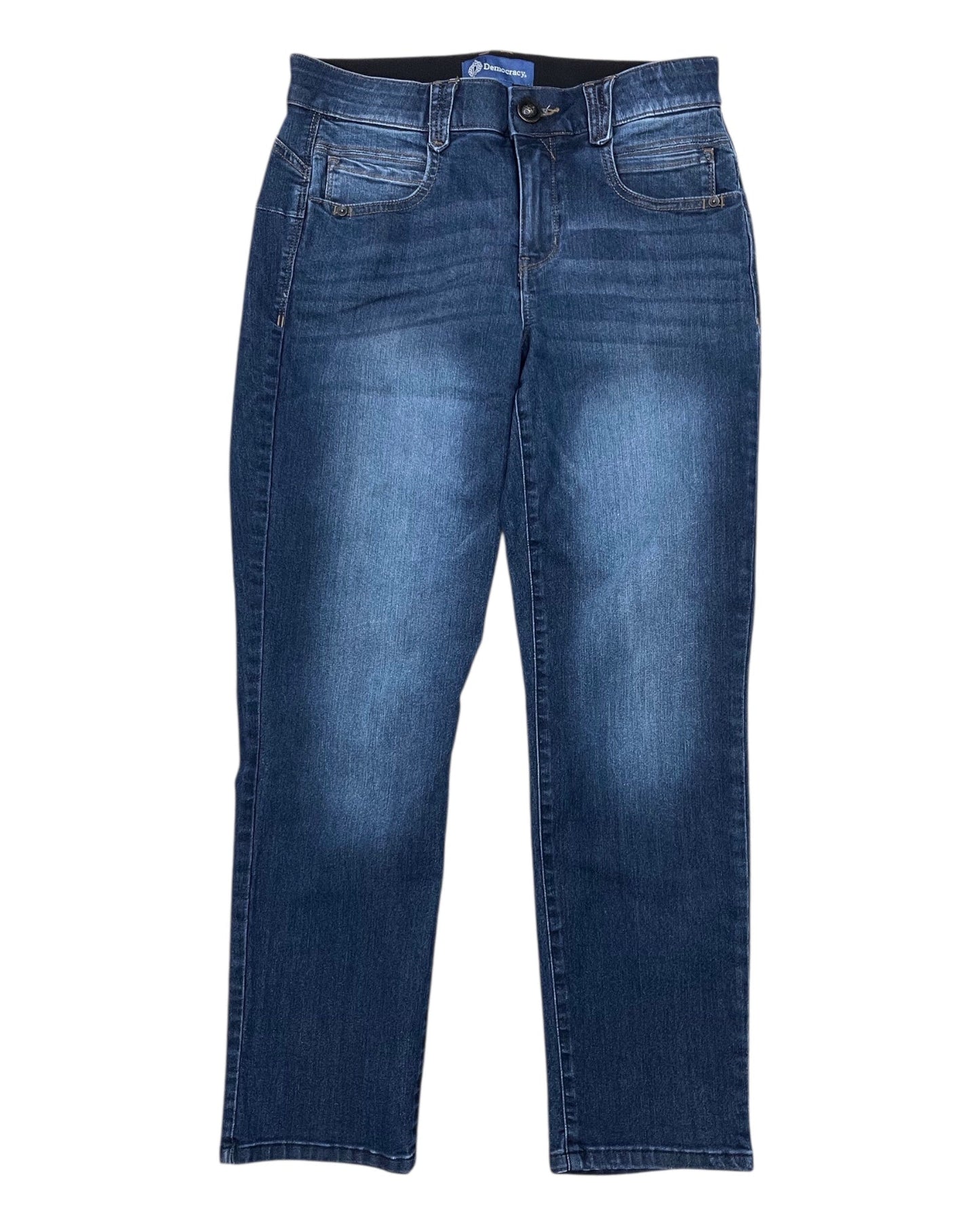 Jeans Straight By Democracy In Blue Denim, Size:6