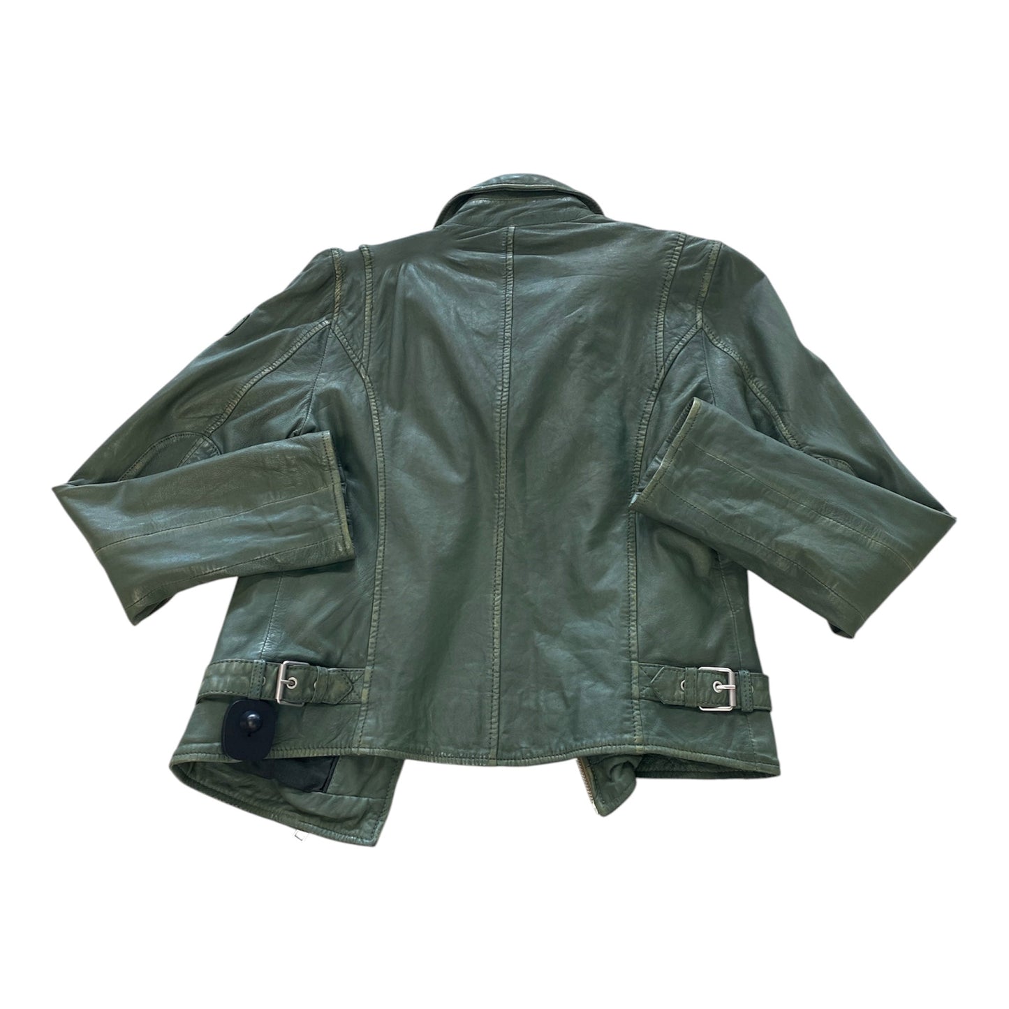Jacket Leather By Cmb In Green, Size:6