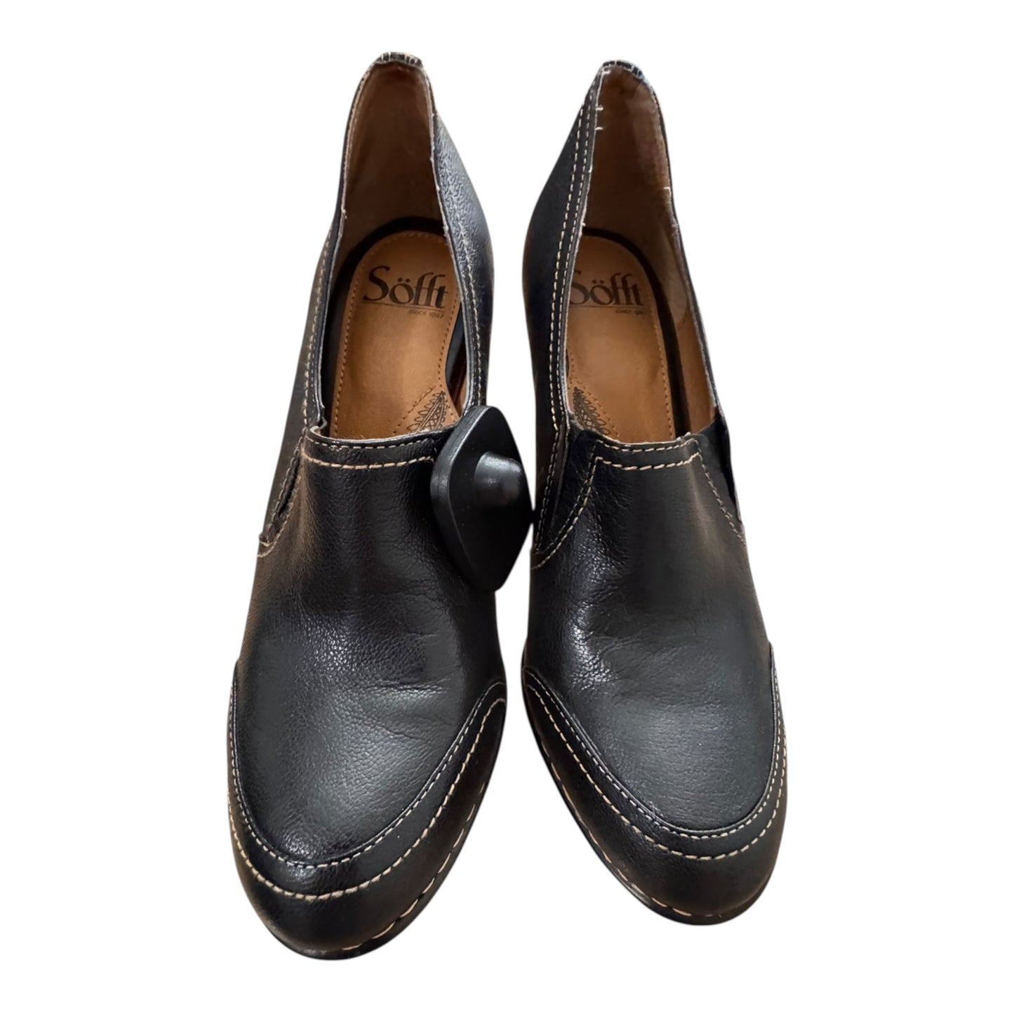 Shoes Heels Block By Sofft In Black, Size:8