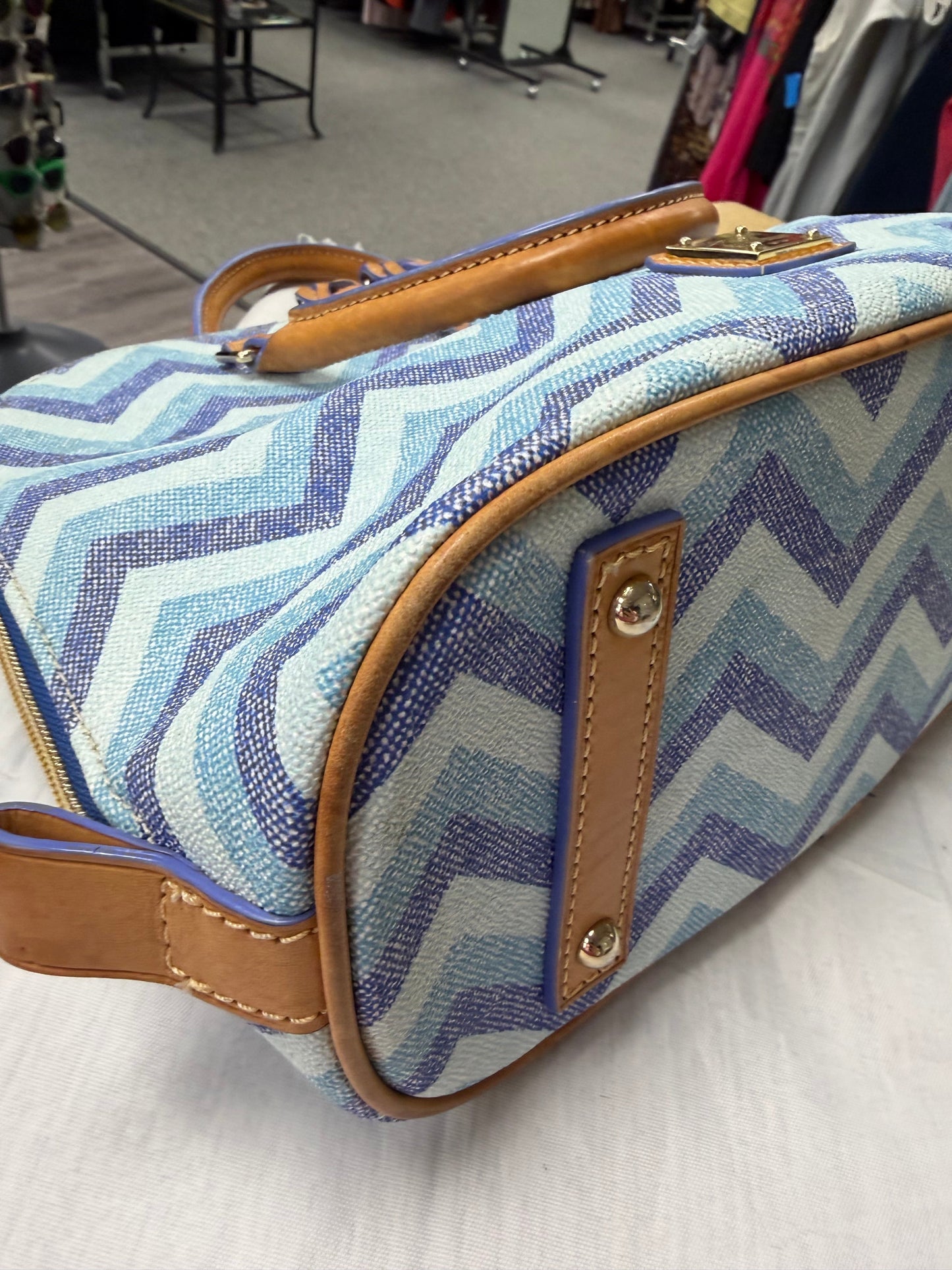 Handbag Designer By Dooney And Bourke In Blue, Size:Medium
