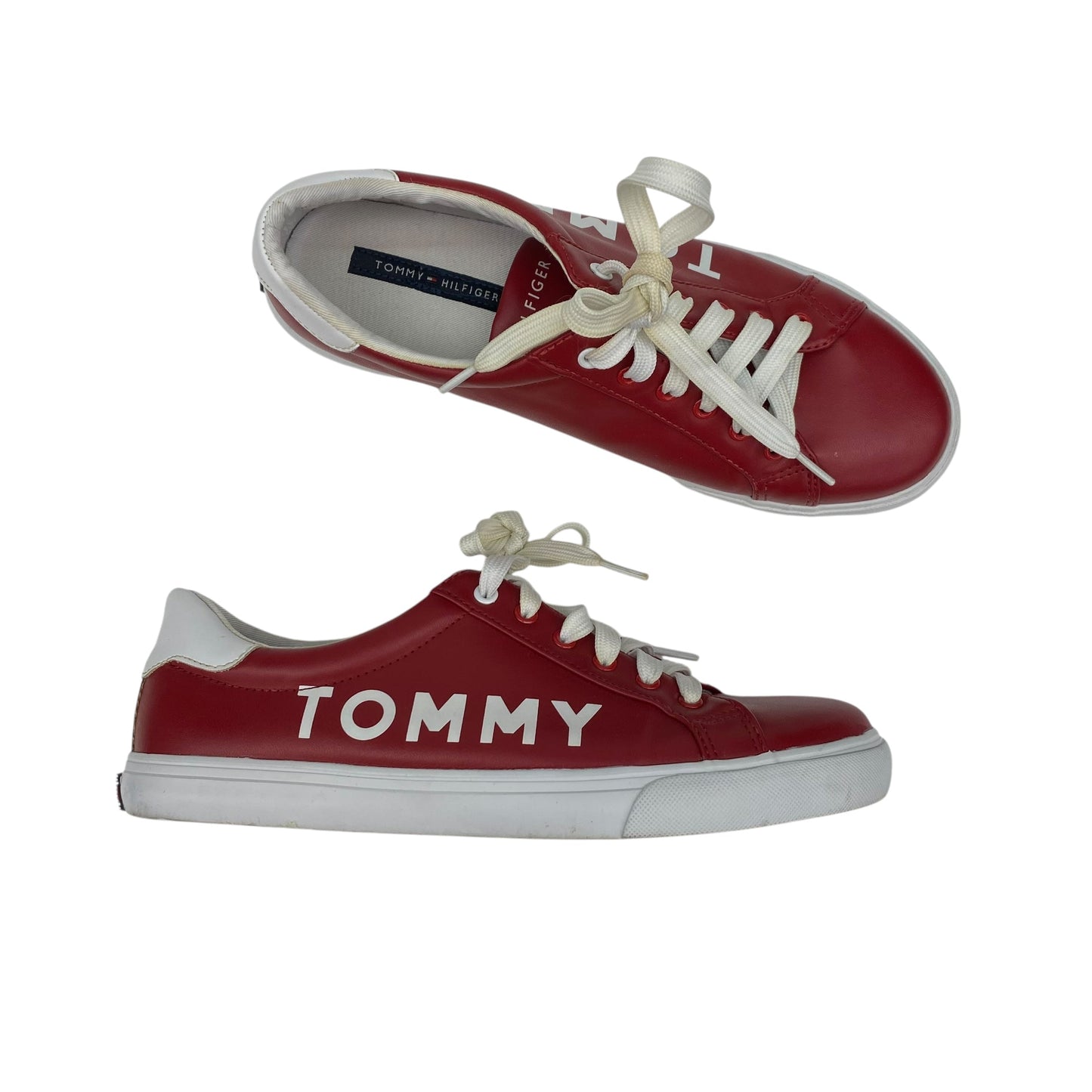 Shoes Sneakers By Tommy Hilfiger In Red, Size:9.5