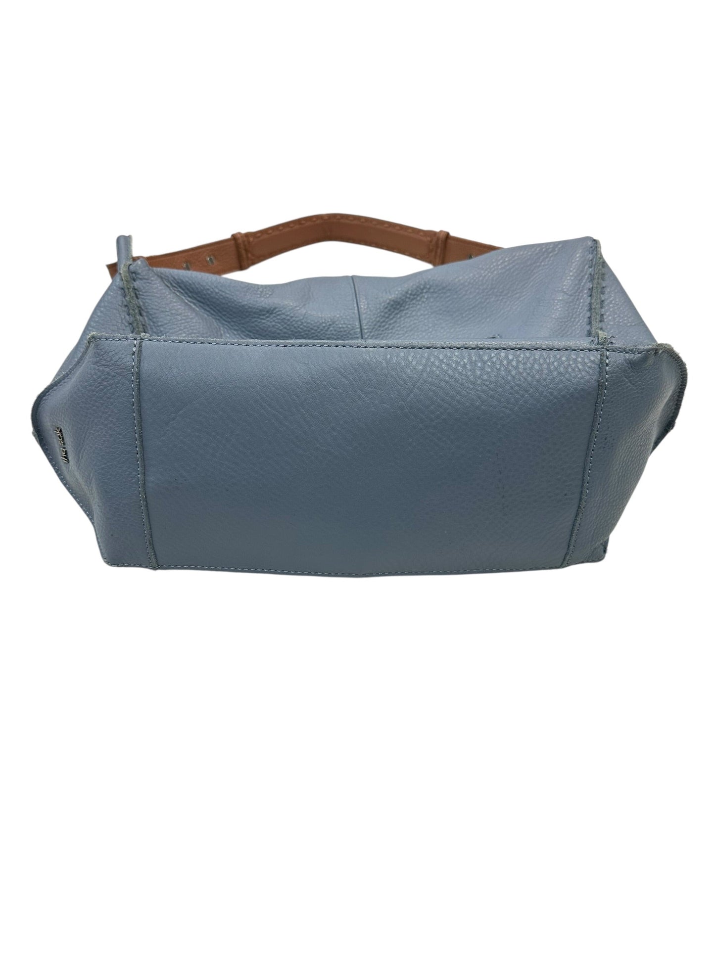 Handbag Leather By The Sak In Blue, Size:Medium
