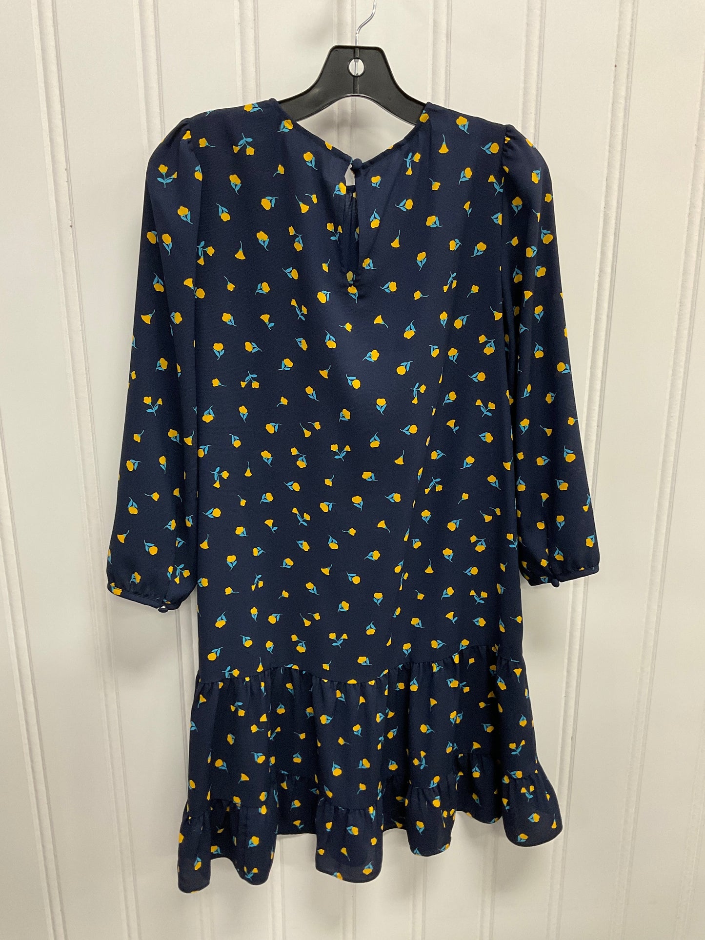 Dress Designer By Kate Spade In Blue & Yellow, Size:S