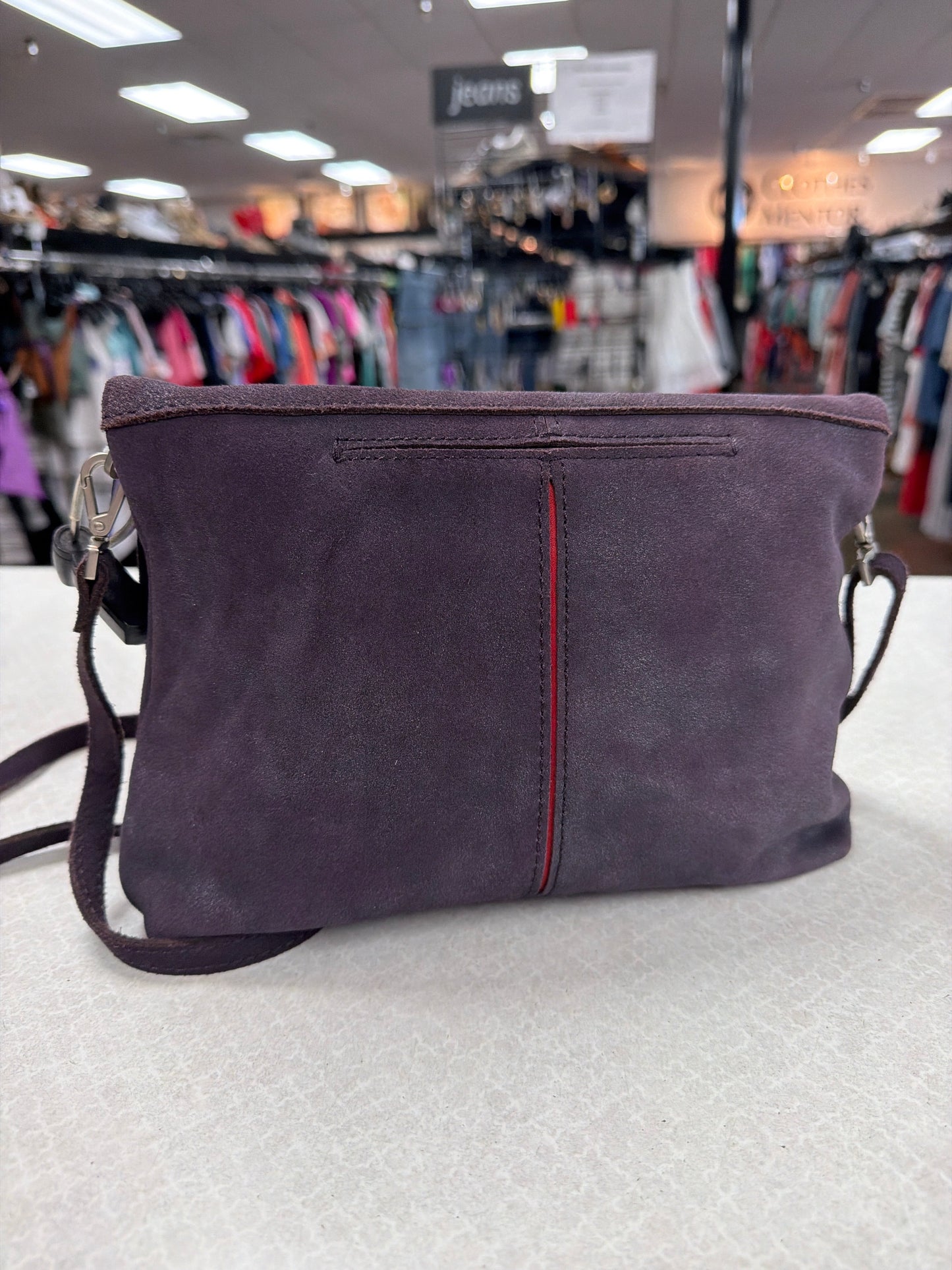 Handbag Leather By Hammitt In Purple, Size:Medium