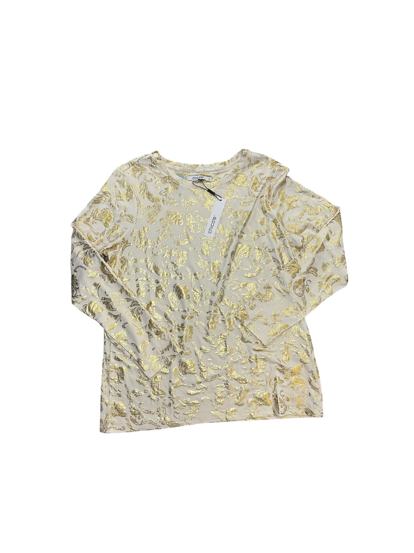 Top Ls By Chicos In Gold, Size:L