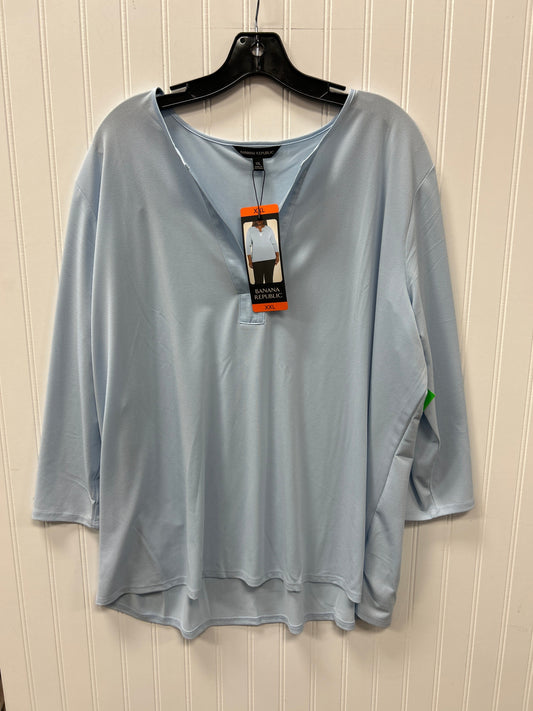 Top Ls By Banana Republic In Blue, Size:1X