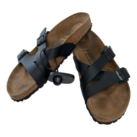 Sandals Designer By Birkenstock In Black, Size:6
