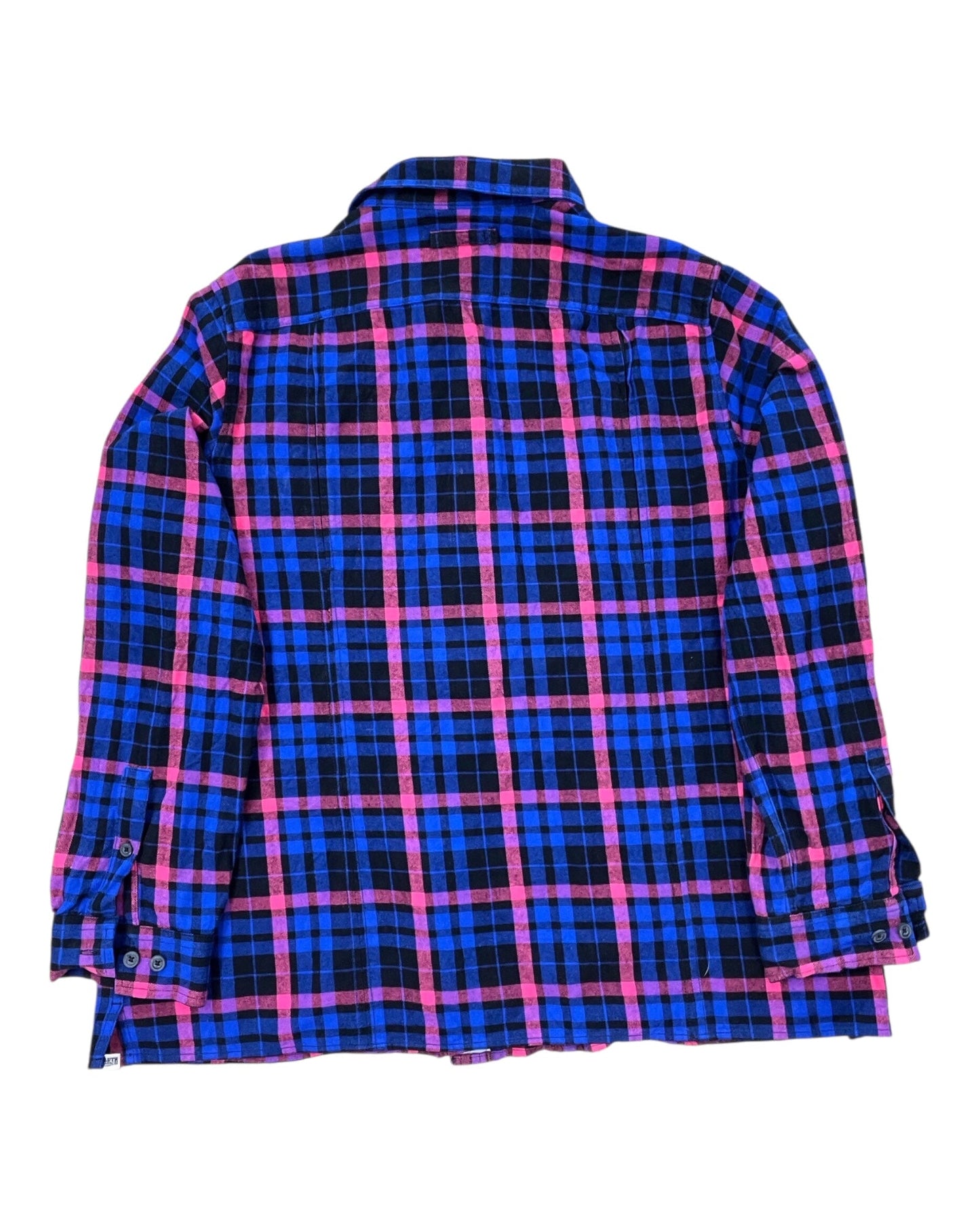 Blouse Ls By Duluth Trading In Blue & Pink, Size:1X