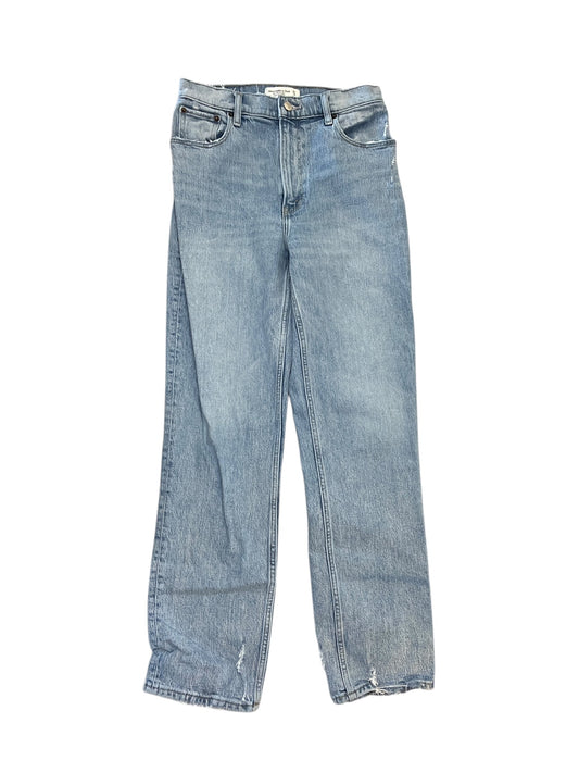 Jeans Straight By Abercrombie And Fitch In Blue Denim, Size:4