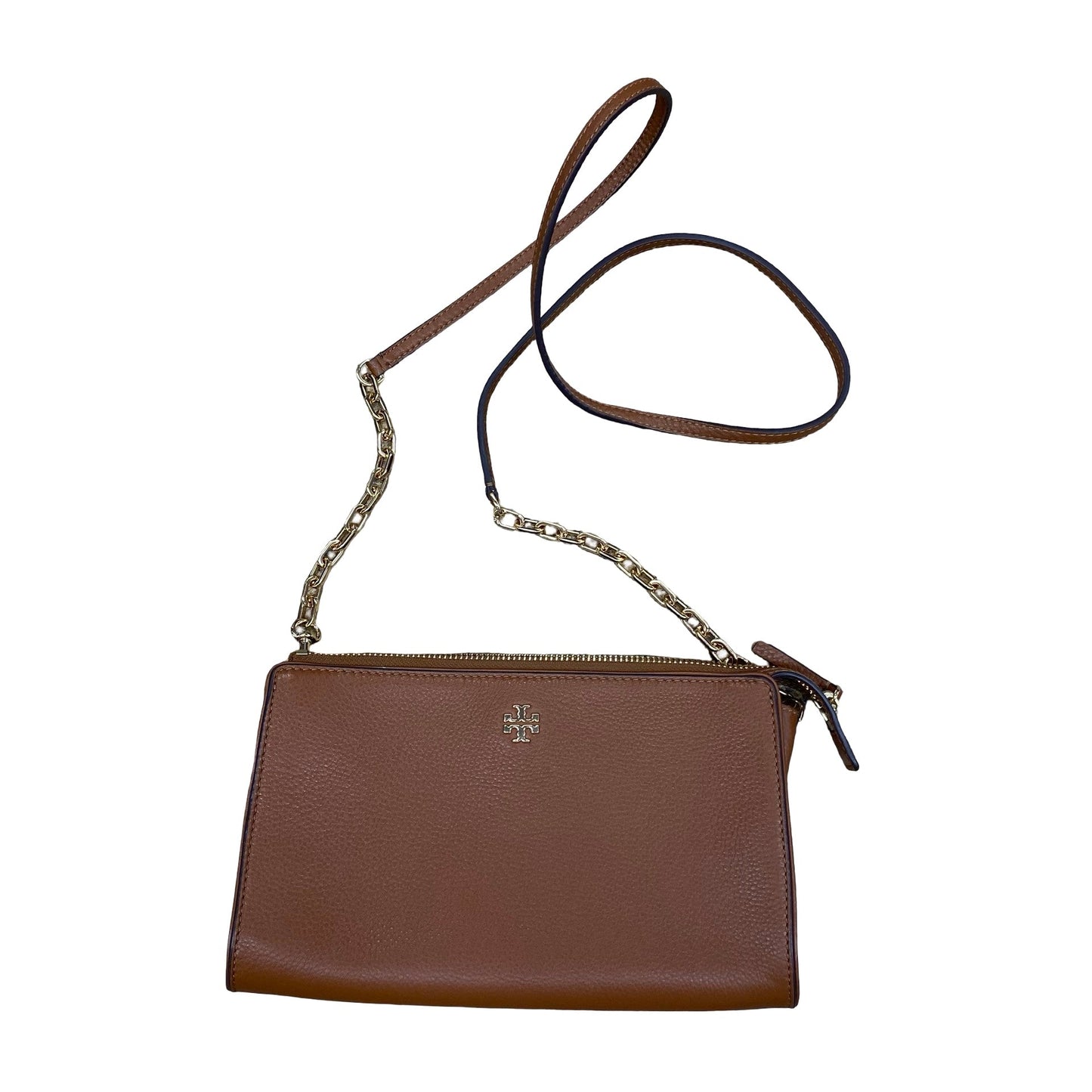 Handbag Designer By Tory Burch In Brown, Size:Medium