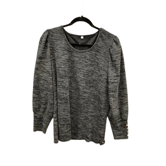 Top Long Sleeve By Clothes Mentor In Grey, Size: L