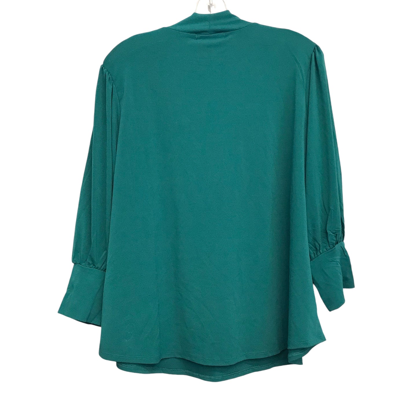 Top 3/4 Sleeve By Adrienne Vittadini In Green, Size:3X