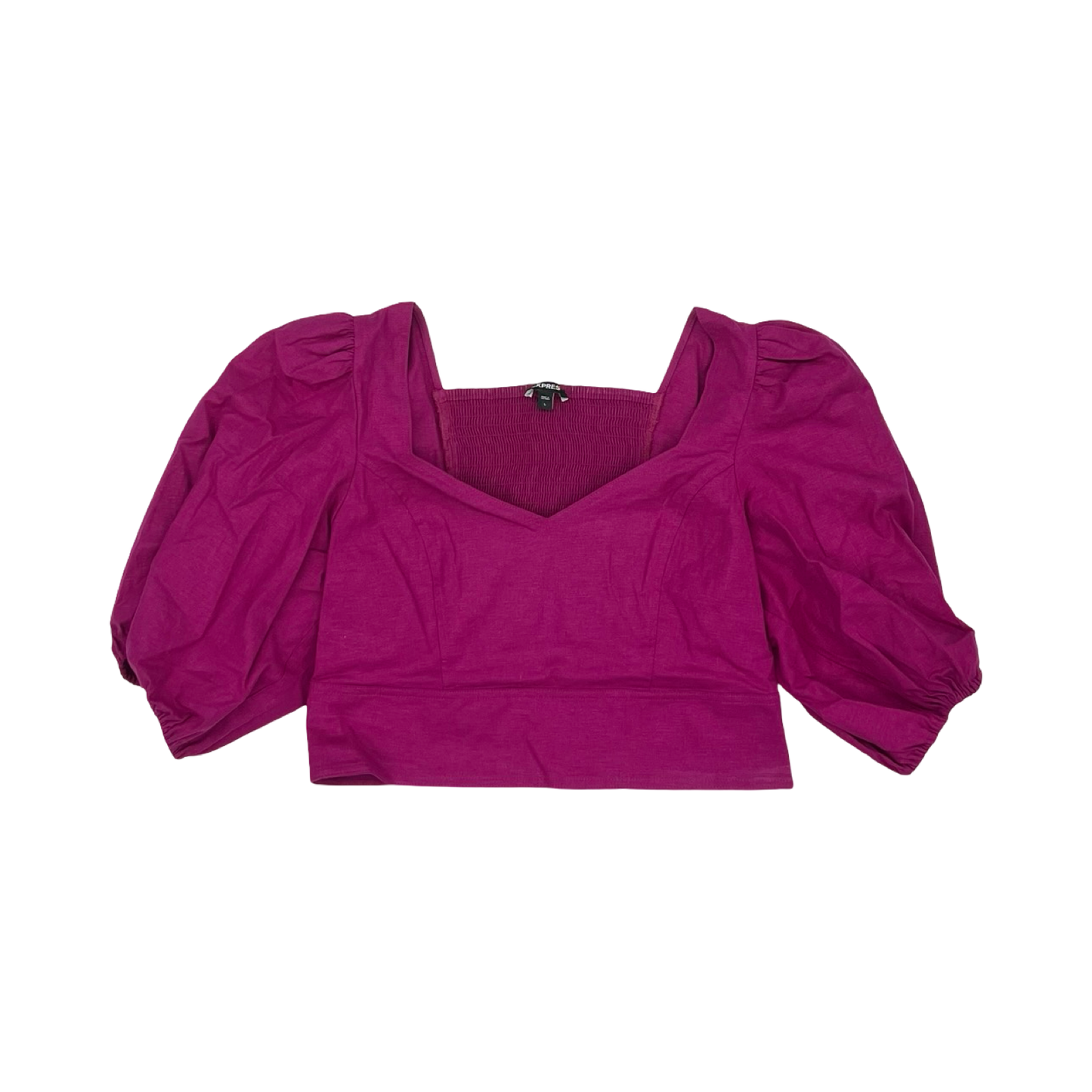 Blouse 3/4 Sleeve By Express In Pink, Size:L