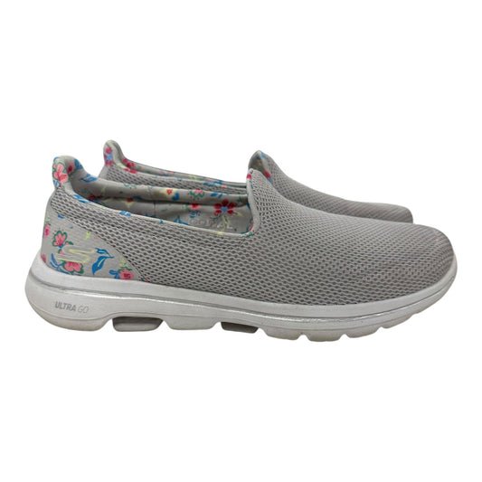 Shoes Flats By Skechers In Grey, Size:7.5