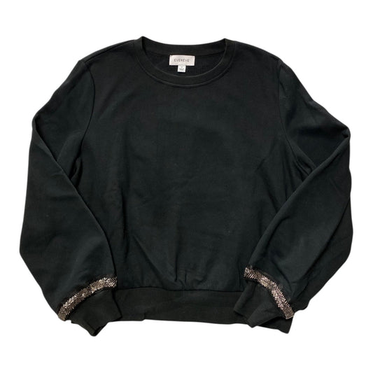 Sweatshirt Crewneck By Evereve In Black, Size:S