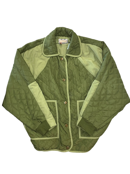 Jacket Puffer & Quilted By Pilcro In Green, Size:Xs