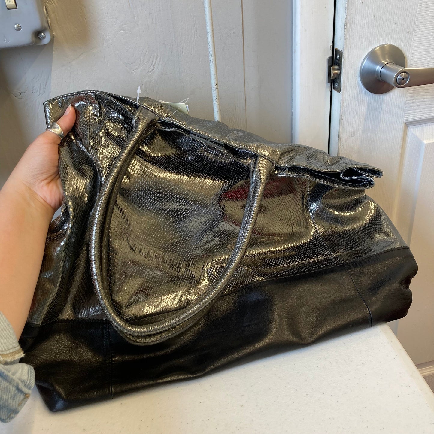 Tote By Margot In Silver, Size:Large