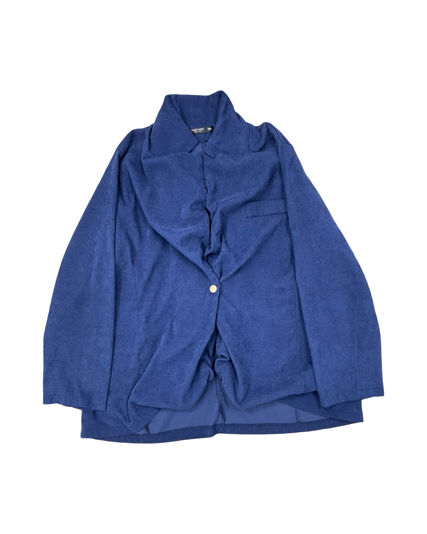 Blazer By Shein In Blue, Size:2X