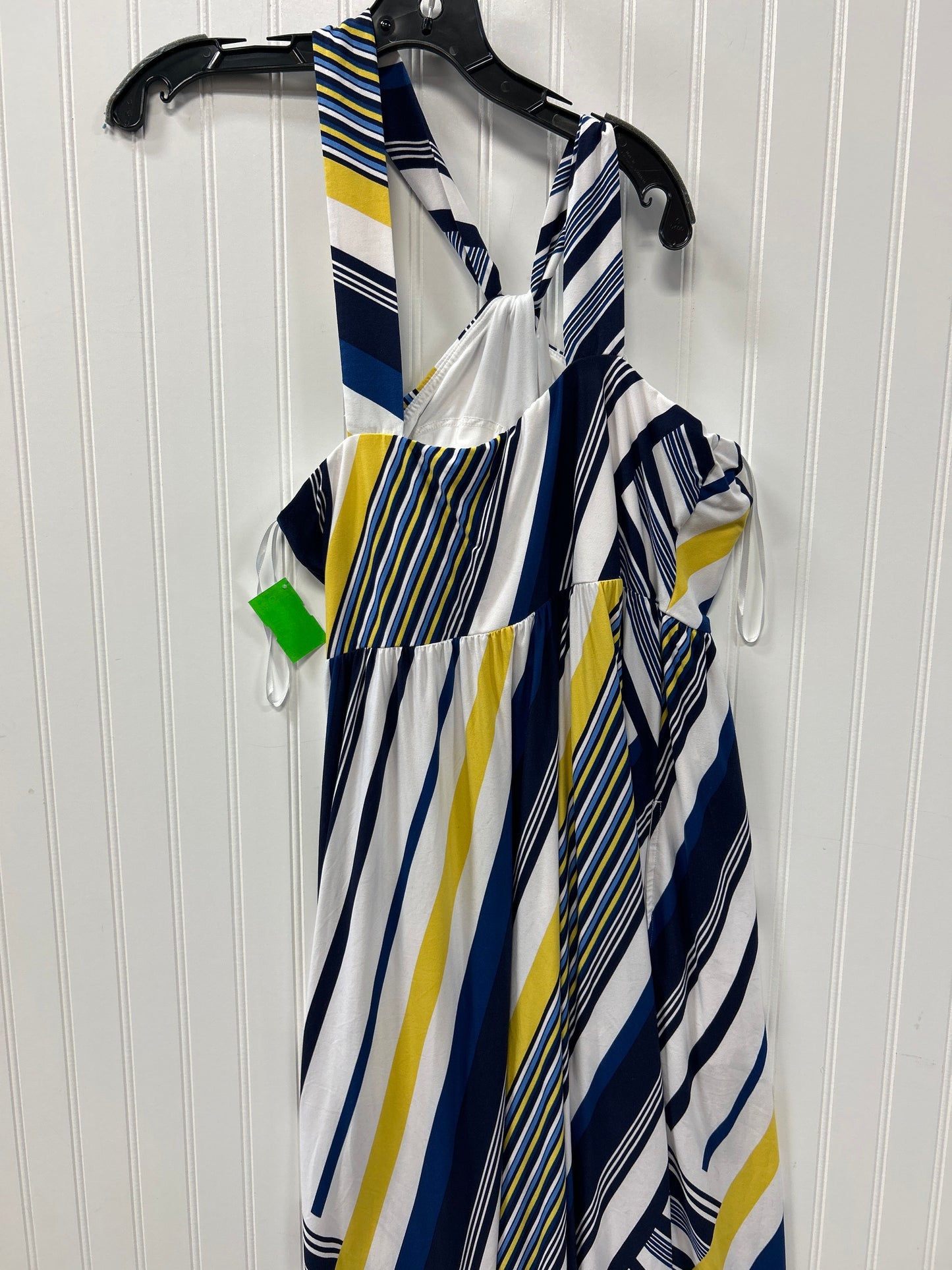 Dress Casual Maxi By Soma In Blue & White, Size:Xl