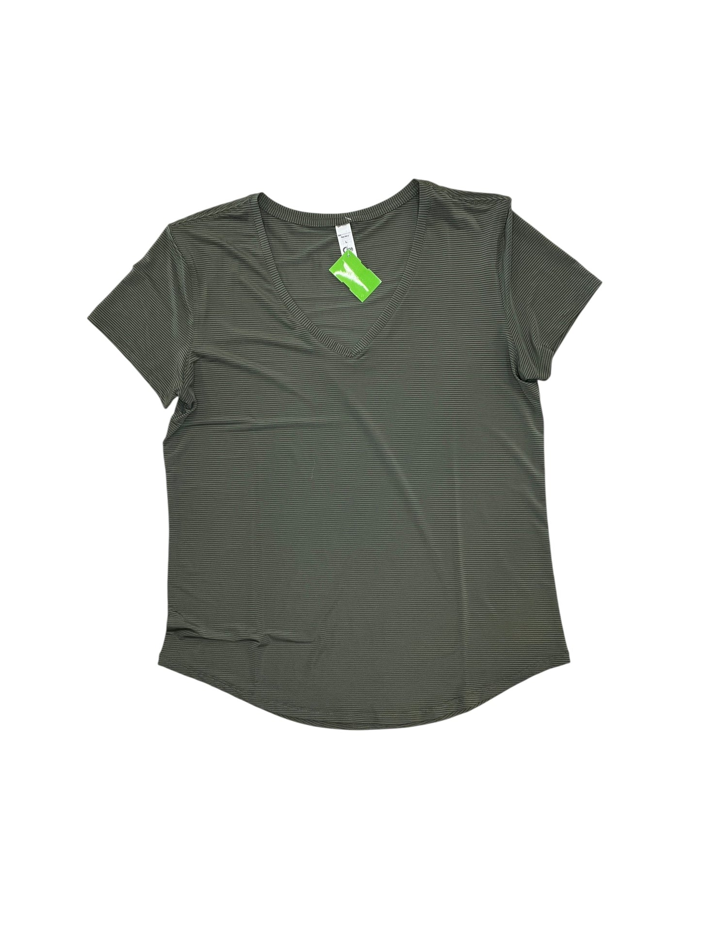 Athletic Top Ss By Zyia In Green, Size:L