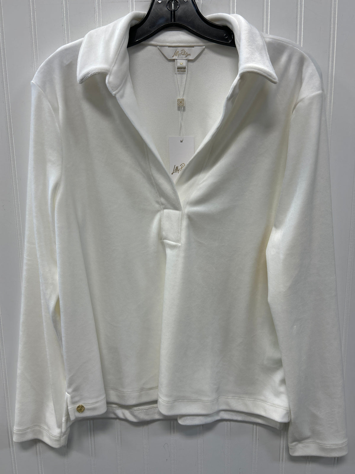 Top Ls Designer By Lilly Pulitzer In White, Size:M