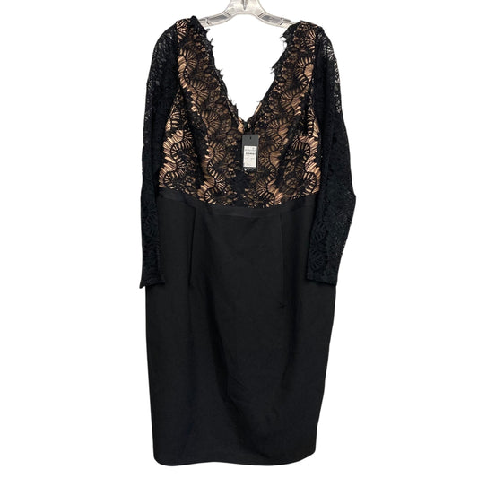 Dress Party Midi By City Chic In Black, Size:XL