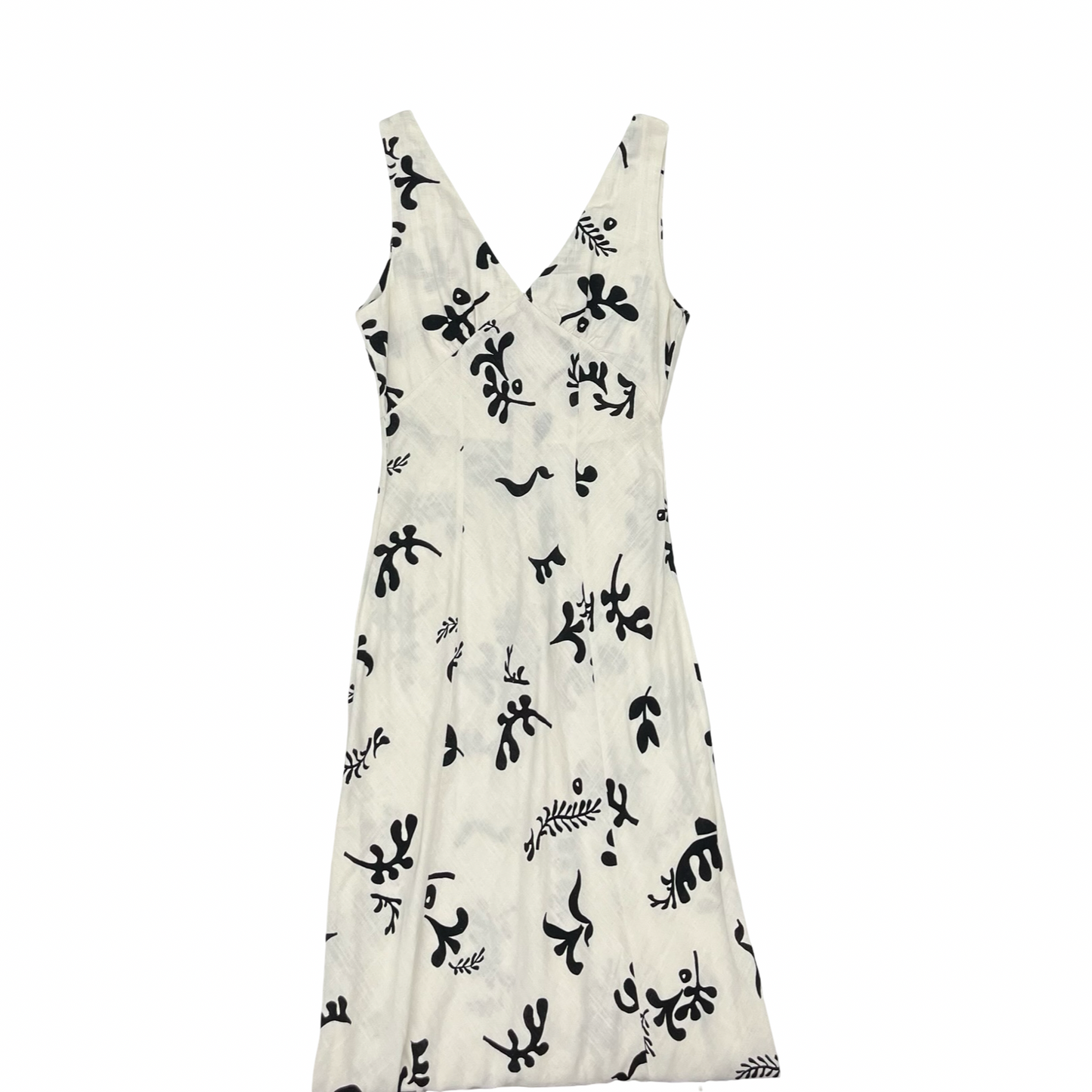 Dress Party Long By Clothes Mentor In Black & Cream, Size:S