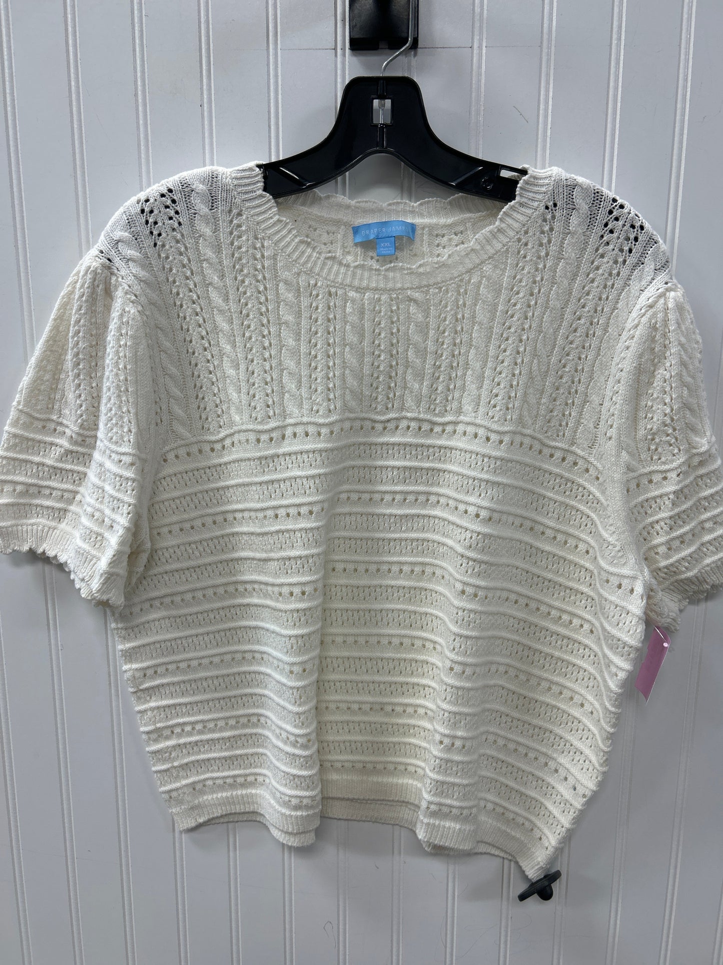 Top Ss By Draper James In White, Size:1X