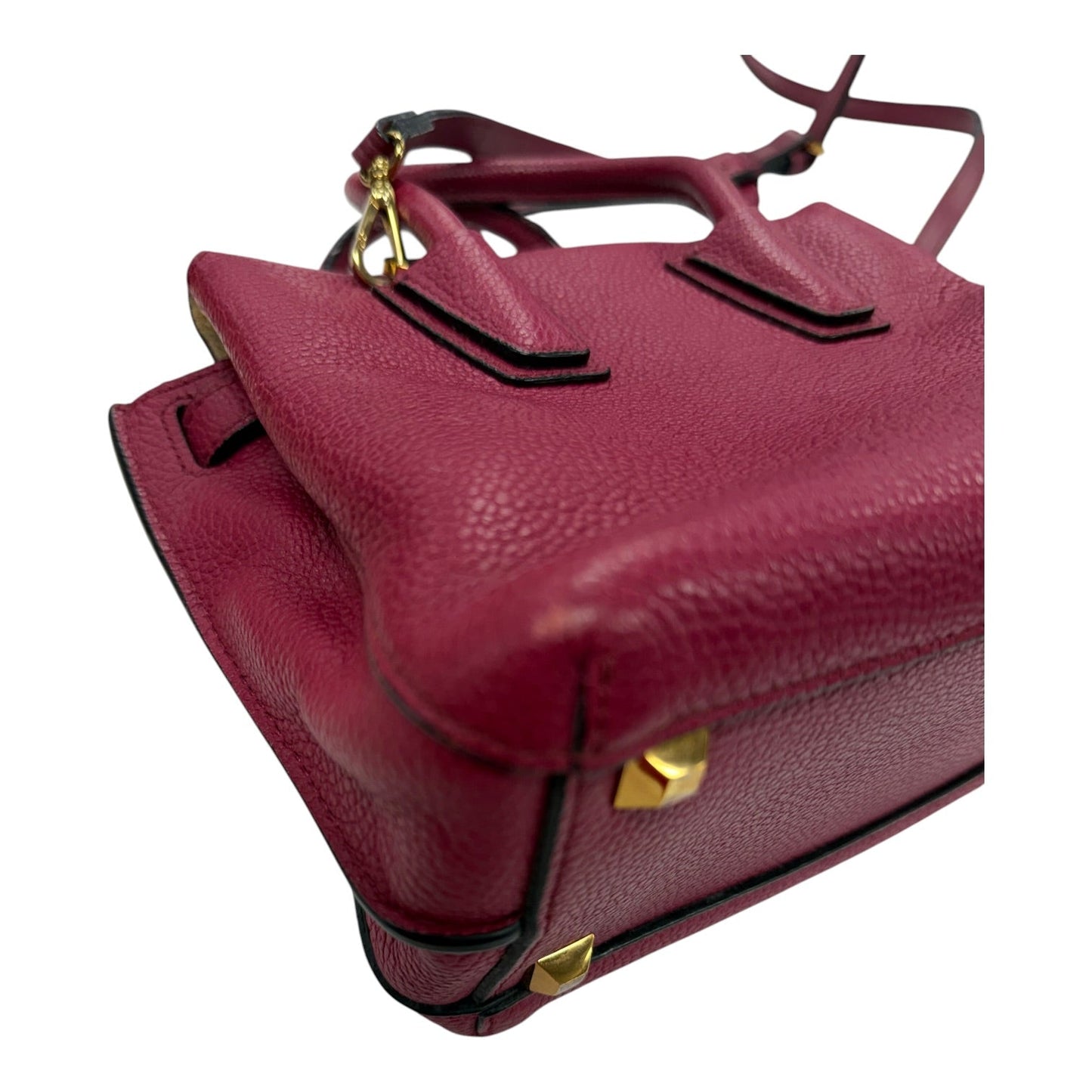 Handbag Luxury Designer By Mcm In Pink, Size:Small