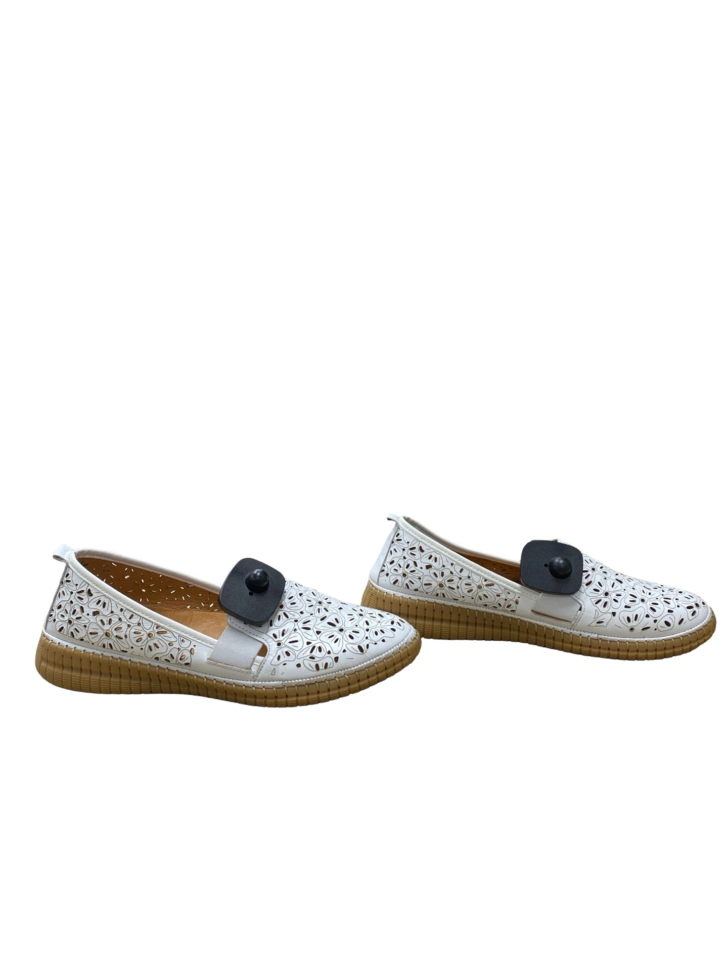 Shoes Flats By Spring Step In White, Size:10.5