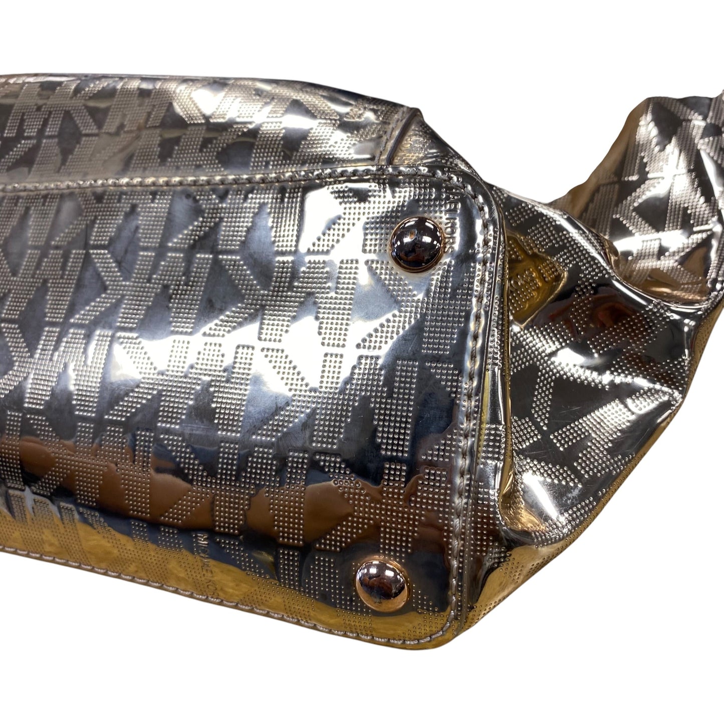 Handbag Designer By Michael Kors In Gold, Size:Large