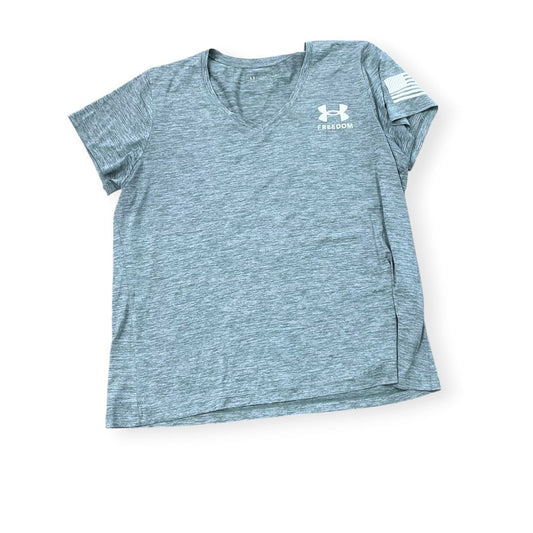 Athletic Top Ss By Under Armour In Green, Size:1X